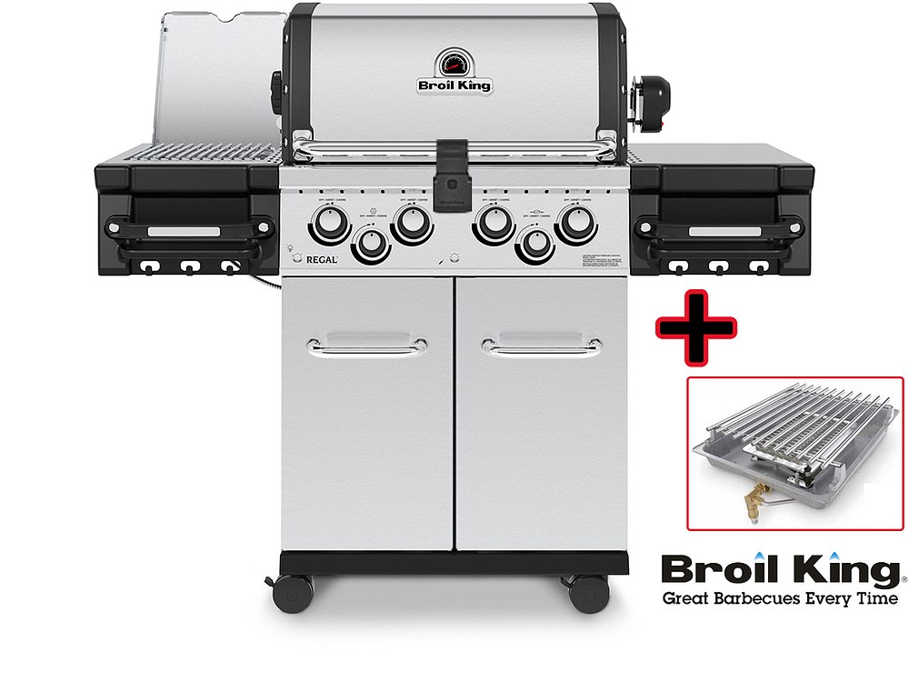 Broil King REGAL S490 PRO IR inkl. Infrarot Seitenbrenner und Drehspieß Neues Modell