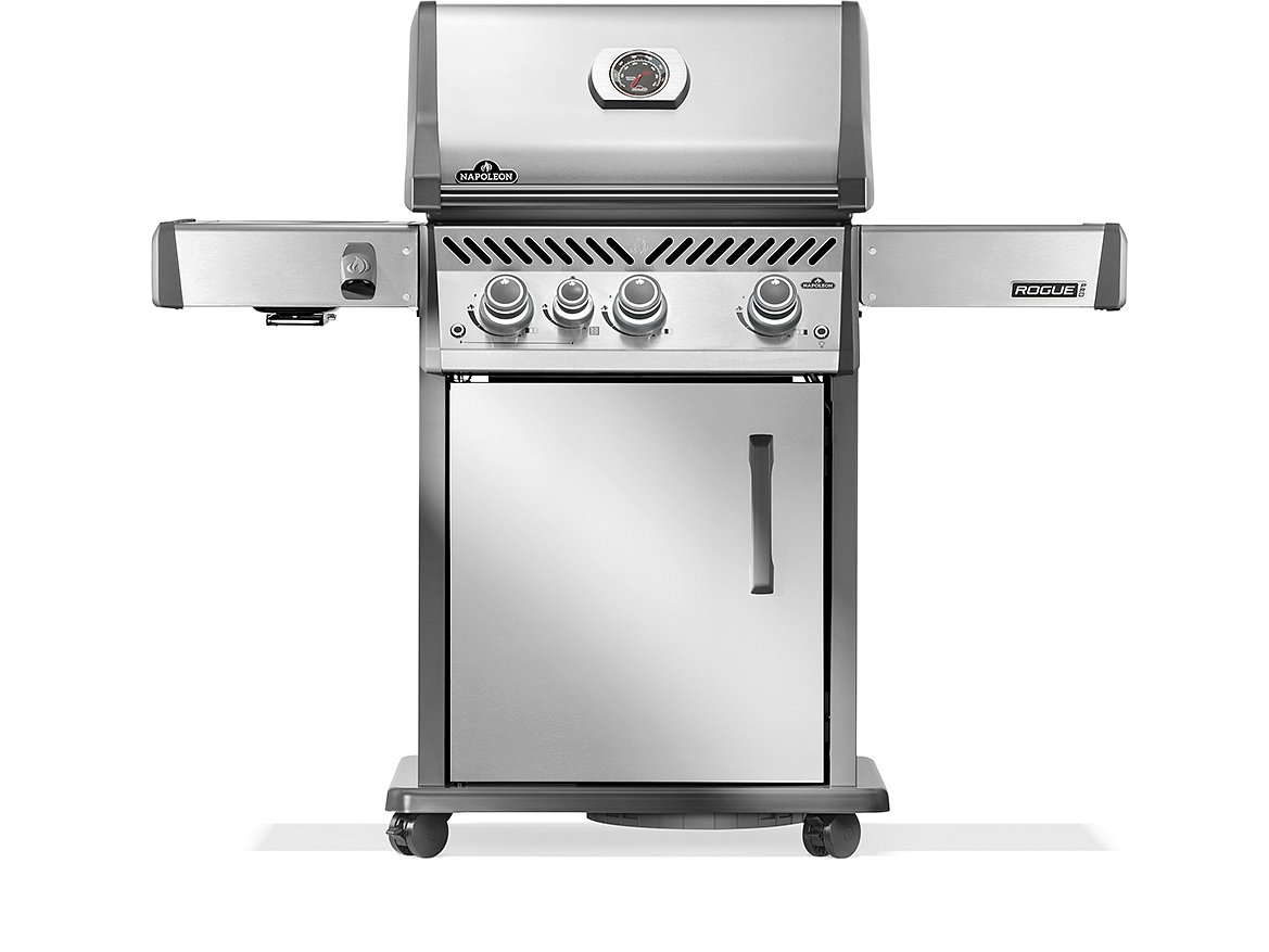 Napoleon Rogue PRO 425 SIZZLE ZONE Edelstahl Gasgrill mit Edelstahlroste