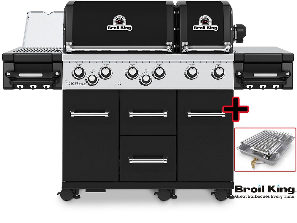 Broil King IMPERIAL™ 690 XL PRO Black IR Inkl. Infrarot Seitenbrenner ...